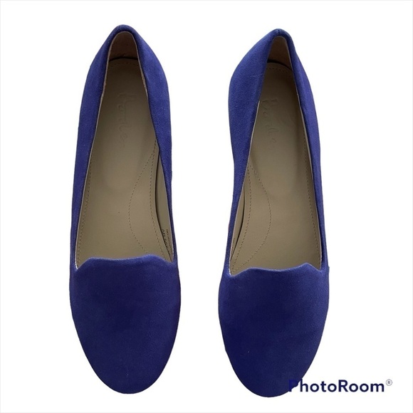 Boden Violet Blue Suede Flats Loafers • Size 5 - Picture 7 of 7